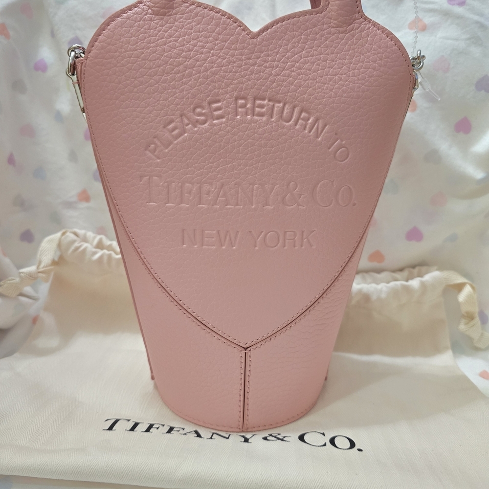 Tiffany & Co. Pink Heart Leather Crossbody Bag — image 6 of 8